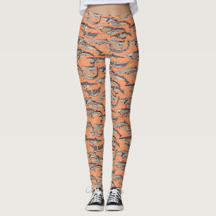 minke whales copper leggings