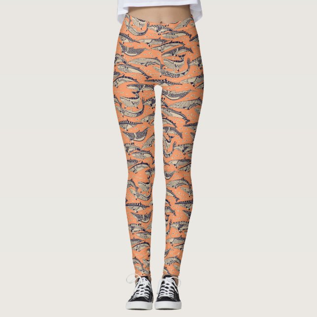 minke whales copper leggings (Front)