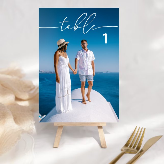 Minmalist Photo Table Number | Modern Wedding  (Creator Uploaded)
