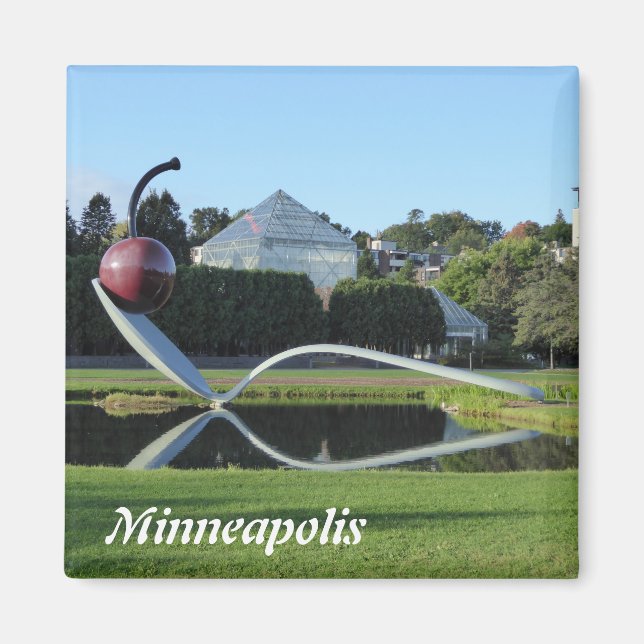 Minneapolis Cherry and Spoonbridge Photo Magnet (Front)