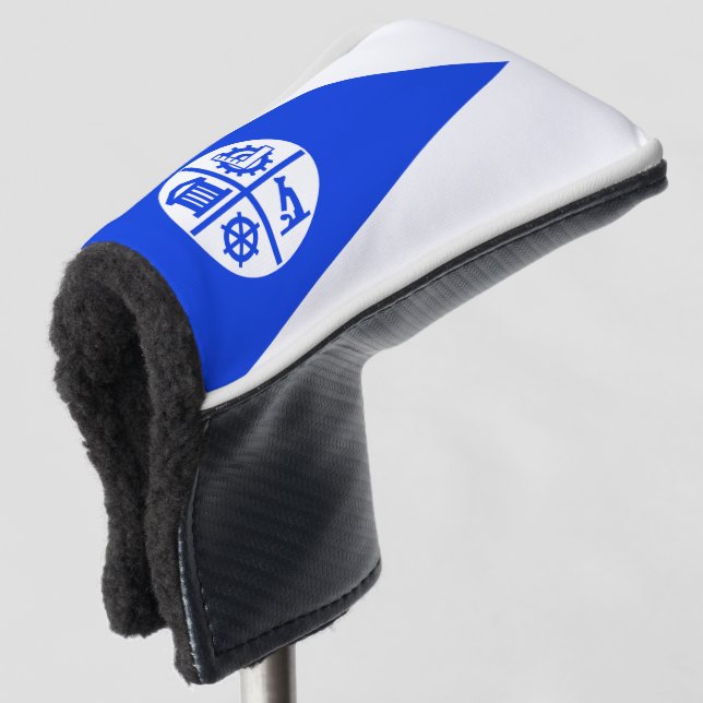 Minneapolis city flag golf head cover (3/4 Front)