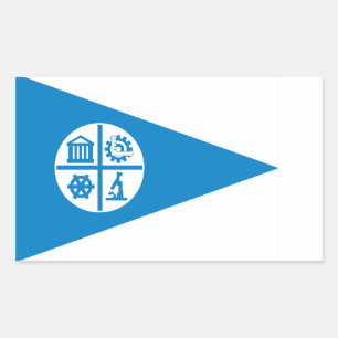 Minneapolis flag rectangular sticker