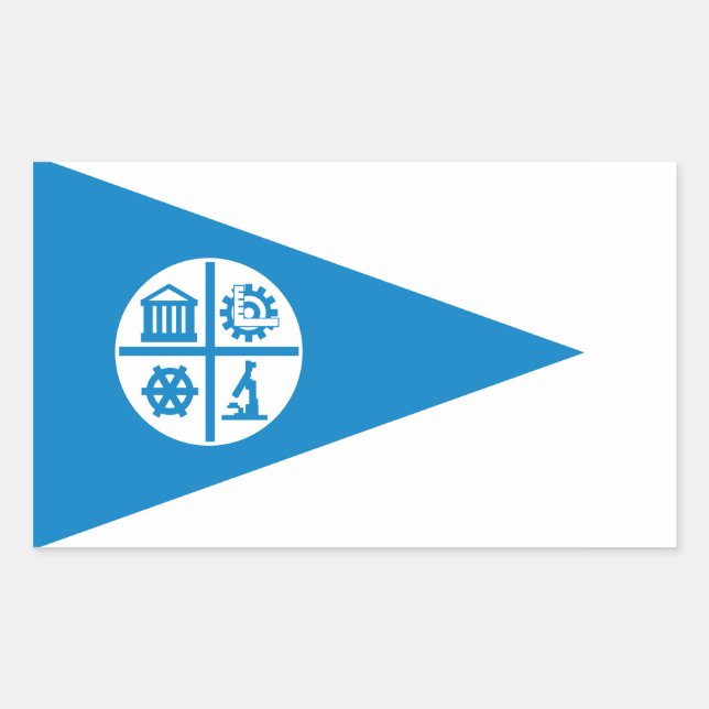Minneapolis flag rectangular sticker (Front)
