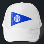 Minneapolis Flag Trucker Hat<br><div class="desc">Flag of the city of Minneapolis,  Minnesota.  Word "Minneapolis" detail on left edge of flag.</div>