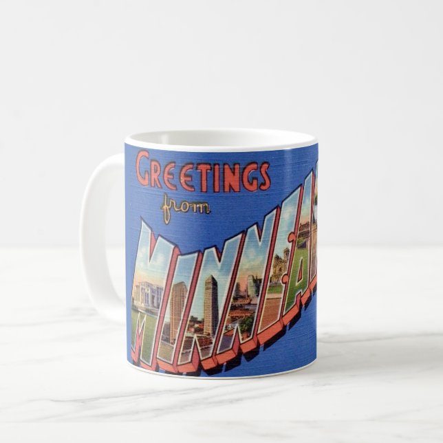 Minneapolis Greetings Postcard Mug (Front Left)