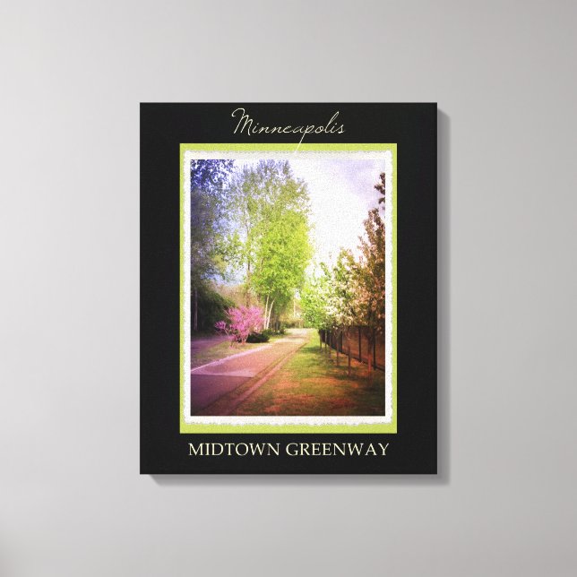 Minneapolis Midtown Greenway Canvas Print (Front)