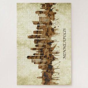 Minneapolis Minnesota Cityscape Jigsaw Puzzle