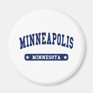 Minneapolis Minnesota College Style tee shirts Magnet