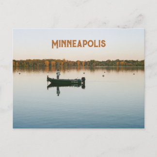 Minneapolis Minnesota Lake Harriet Sunset Photo Postcard