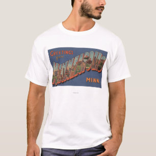 Minneapolis, Minnesota - Large Letter Scenes T-Shirt