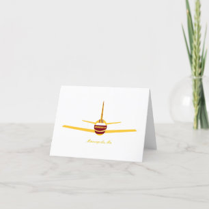 Minneapolis Minnesota MN Aeroplane Logo Thank You Card