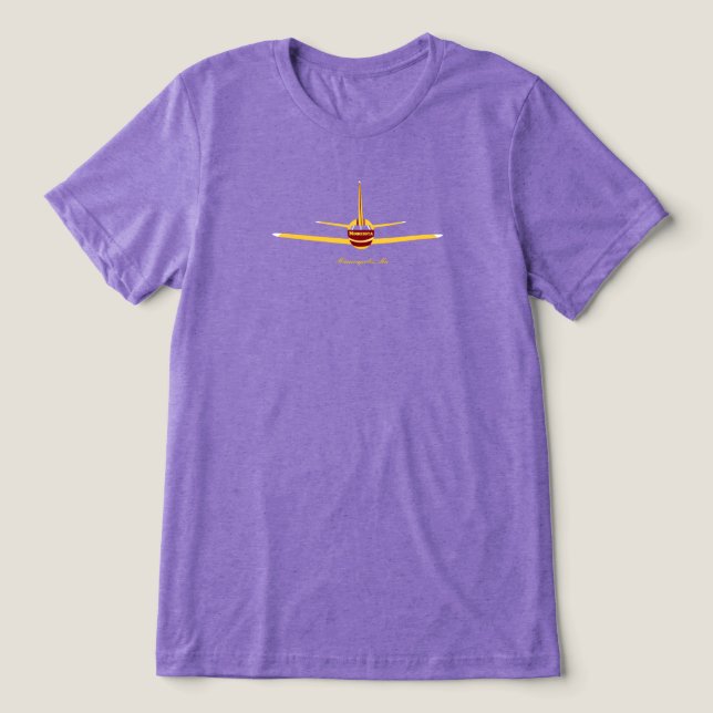 Minneapolis Minnesota MN Aeroplane Logo Tri-Blend Shirt (Design Front)