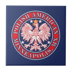 Minneapolis Minnesota Polish Eagle Tile