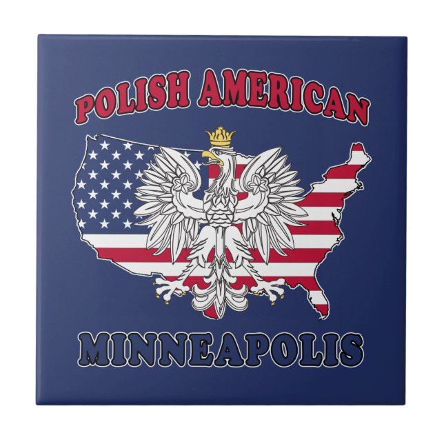 Minneapolis Minnesota Polish Tile (Front)