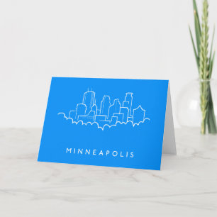 Minneapolis, Minnesota Skyline Card