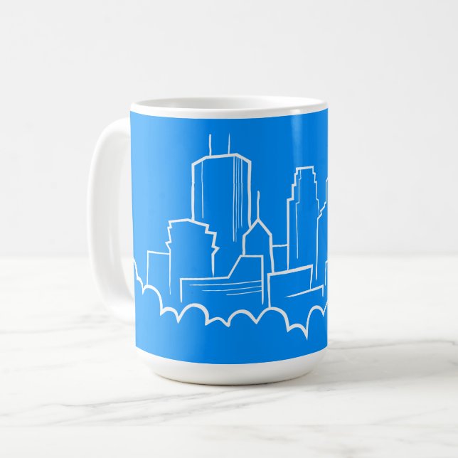 Minneapolis, Minnesota Skyline Coffee Mug (Front Left)