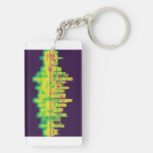 Minneapolis Minnesota Skyline Key Ring