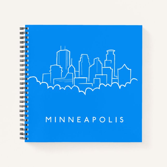 Minneapolis, Minnesota Skyline Notebook (Front)