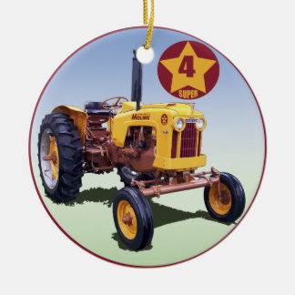 Minneapolis-Moline 4 Star Super Ceramic Tree Decoration