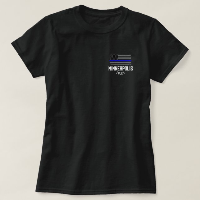 Minneapolis Police Officer Minnesota Policeman Dut T-Shirt (Design Front)