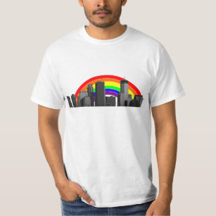 Minneapolis Rainbow Skyline T-Shirt