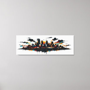 Minneapolis Skyline Canvas Art 