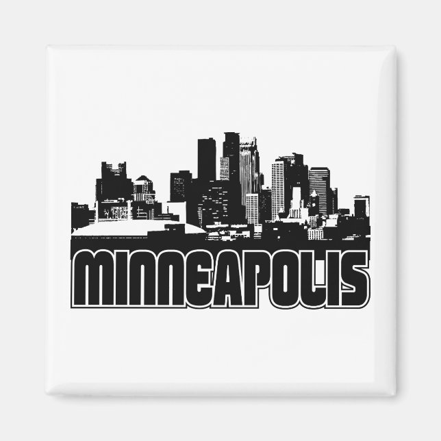 Minneapolis Skyline Magnet (Front)