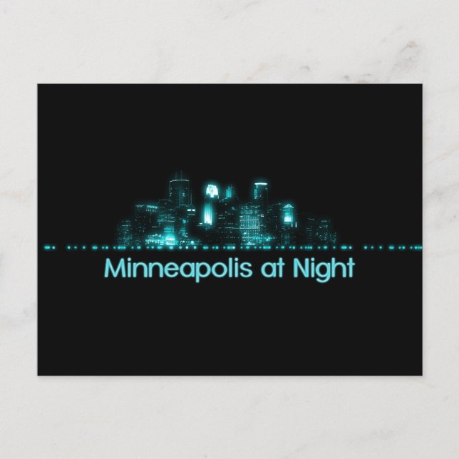 Minneapolis Skyline Postcard (Front)