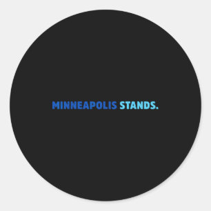 Minneapolis stands minnesota rebel new state flag classic round sticker