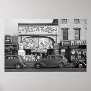 Minneapolis Streeet Scene, 1930s Poster