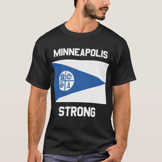 Minneapolis Strong Basic Dark T-Shirt (Front)
