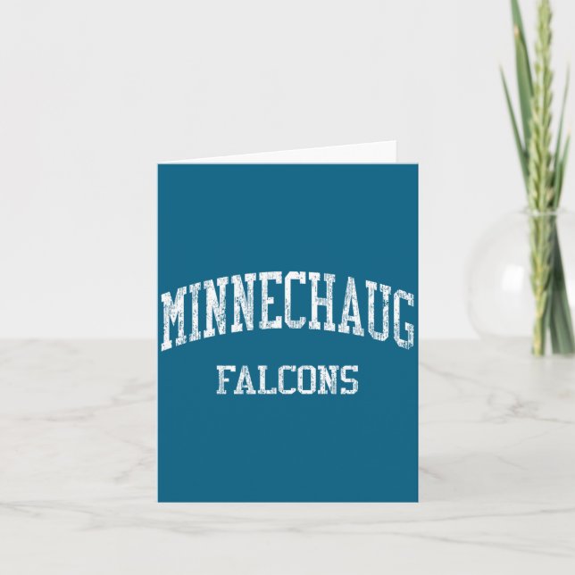 Minnechaug High School Hs Wilbraham Design Card (Front)