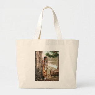 Minnehaha 1897 Native American Hiawatha Vintage Large Tote Bag