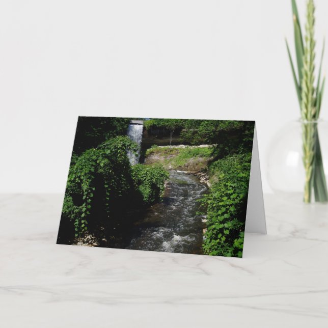 "Minnehaha Falls #4" Get Well Card (Front)