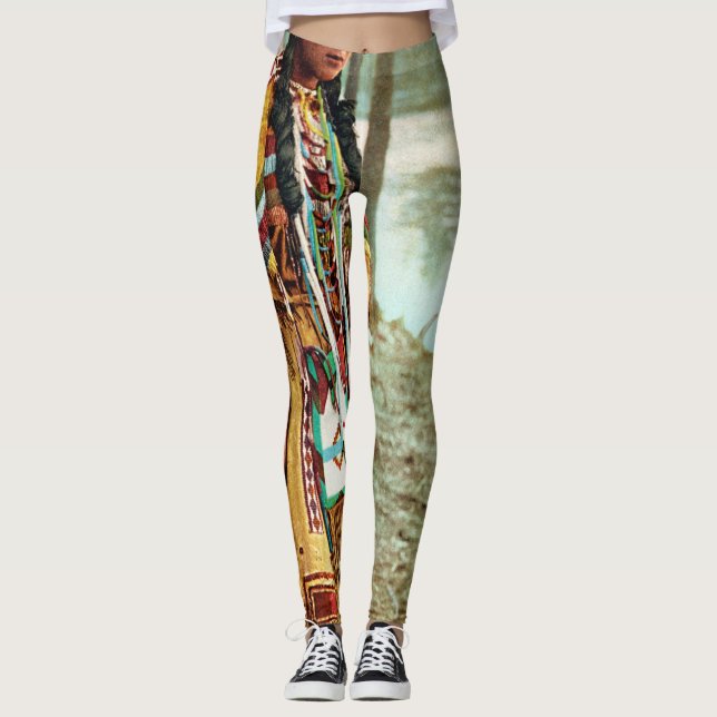 Minnehaha - Native American Hiawatha 1904 Leggings (Front)