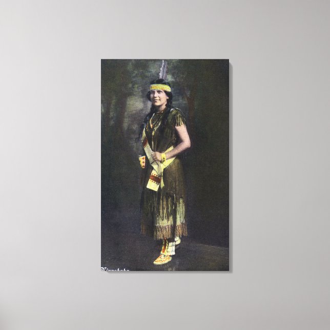 Minnehaha Portrait Canvas Print (Front)