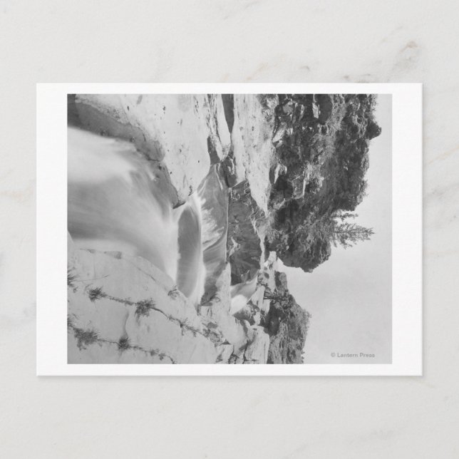 Minnekahta Falls Near Hot Springs Photograph Postcard (Front)