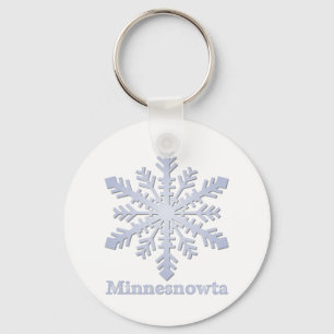 Minnesnowta Blue Snowflake Key Ring