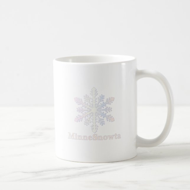 MinneSnowta with Snowflake Coffee Mug (Right)