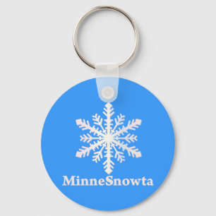 MinneSnowta with Snowflake Key Ring