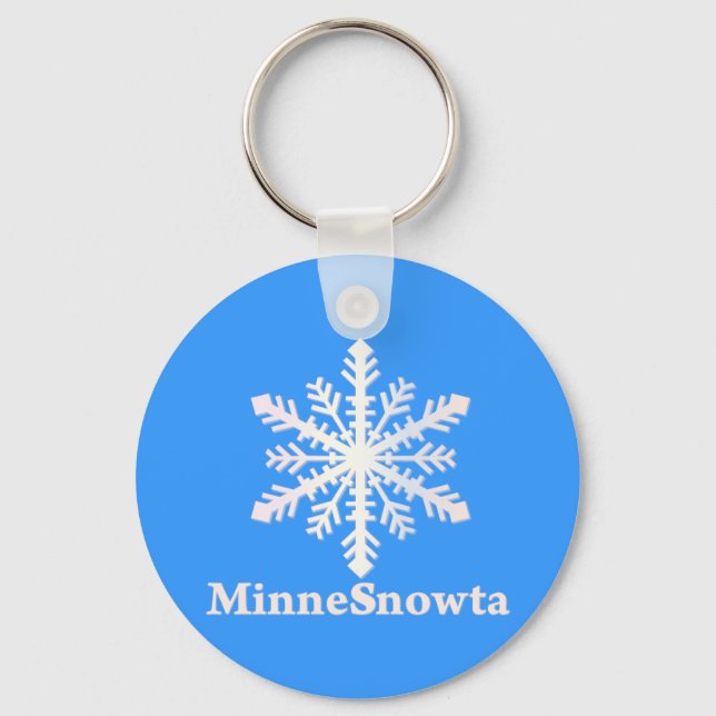 MinneSnowta with Snowflake Key Ring (Front)