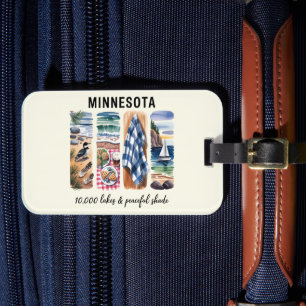 Minnesota – 10,000 Lakes & Peaceful Shade Luggage Tag