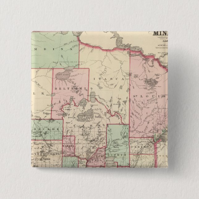 Minnesota 5 15 cm square badge (Front)