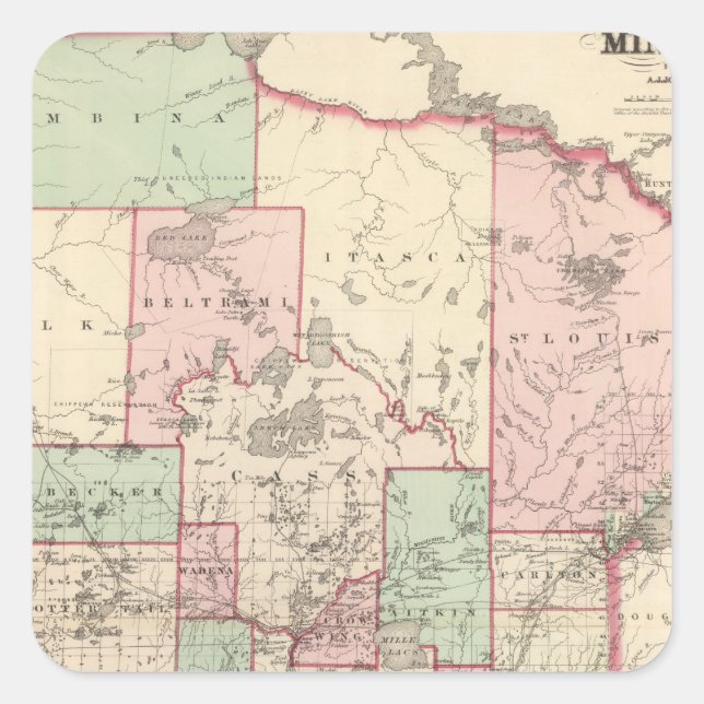 Minnesota 5 square sticker (Front)