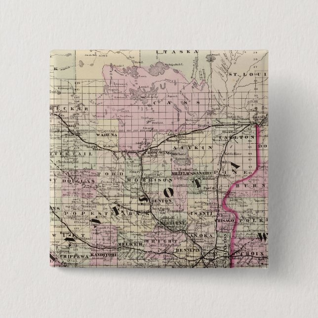 Minnesota 9 15 cm square badge (Front)