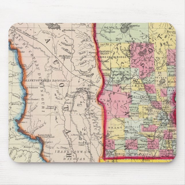 Minnesota, And Dacotah Mouse Mat (Front)