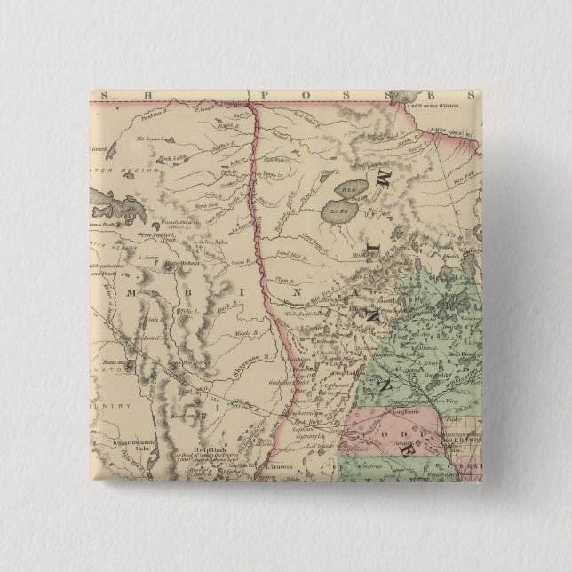 Minnesota and Dakotah 15 Cm Square Badge (Front)