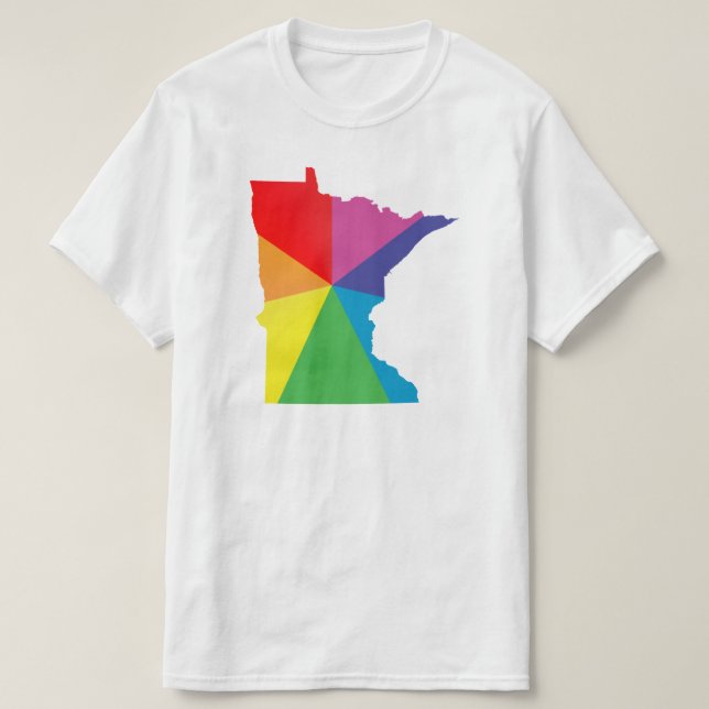 minnesota angled pride T-Shirt (Design Front)