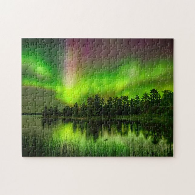 Minnesota Aurora Borealis Jigsaw Puzzle (Horizontal)