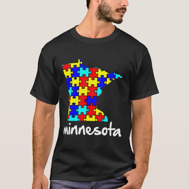 Minnesota Autism Awareness T-Shirt (Front)